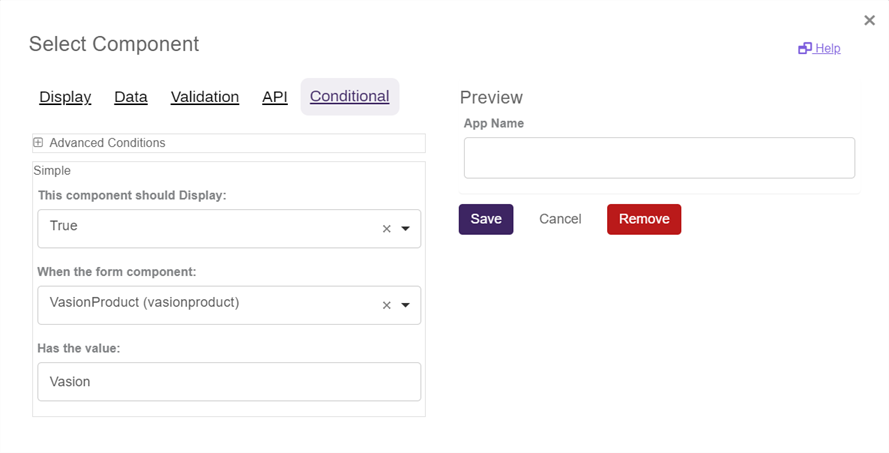 Conditional Component.